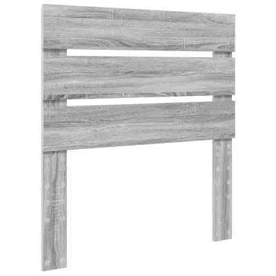 vidaXL Vzglavje z vzglavjem Siva Sonoma 90 cm Konstruiran les