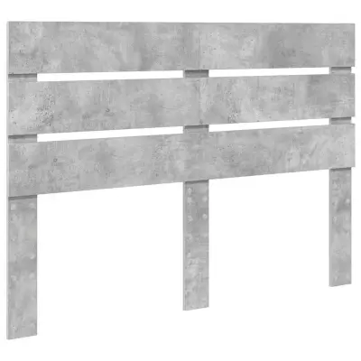 vidaXL Vzglavje z vzglavjem Betonsko siva 140 cm Konstruiran les