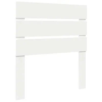 vidaXL Vzglavje z vzglavjem Bela 90 cm Konstruiran les