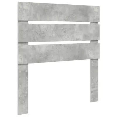 vidaXL Vzglavje z vzglavjem Betonsko siva 80 cm Konstruiran les