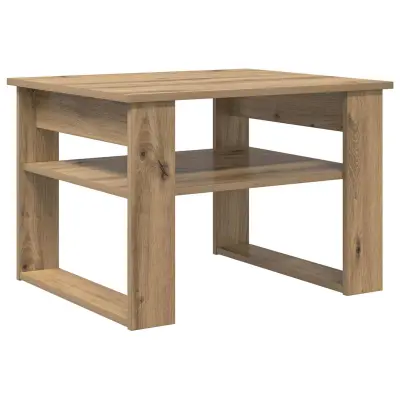 vidaXL Klubska miza Umetni hrast 64 x 54 x 44 cm Konstruiran les