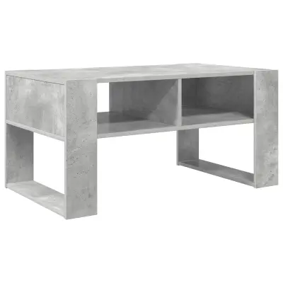 vidaXL Klubska miza Betonsko siva 92 x 53 x 45 cm Konstruiran les