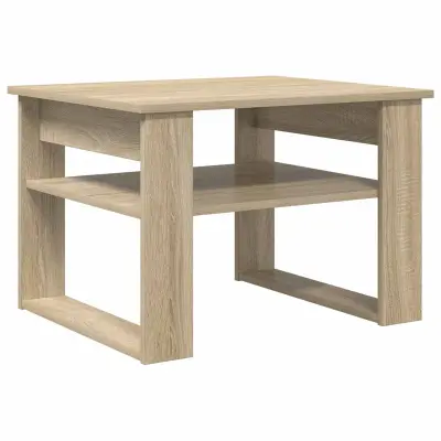 vidaXL Klubska miza Sonoma hrast 64 x 54 x 44 cm Konstruiran les