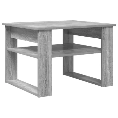 vidaXL Klubska miza Siva Sonoma 64 x 54 x 44 cm Konstruiran les