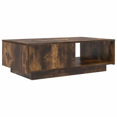 vidaXL Klubska miza Dimljeni oreh 95 x 55 x 31 cm Konstruiran les