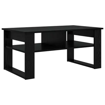 vidaXL Klubska miza Črna Orehovina 96 x 54 x 44 cm Konstruiran les