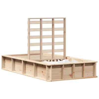 vidaXL Konstrukcija postelje Voskast rjav 75 x 190 cm