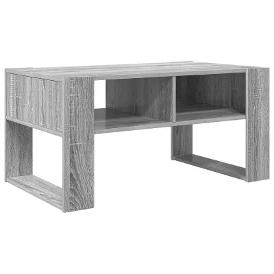 vidaXL Klubska miza Siva Sonoma 92 x 53 x 45 cm Konstruiran les