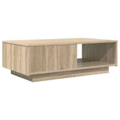 vidaXL Klubska miza Sonoma hrast 95 x 55 x 31 cm Konstruiran les
