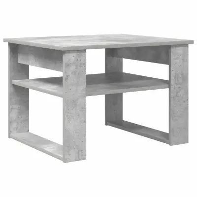 vidaXL Klubska miza Betonsko siva 64 x 54 x 44 cm Konstruiran les