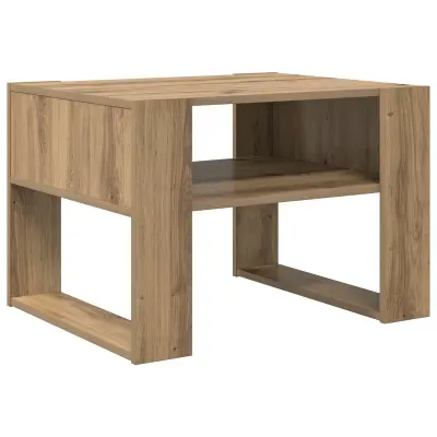 vidaXL Klubska miza Umetni hrast 66 x 53 x 45 cm Konstruiran les