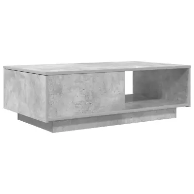 vidaXL Klubska miza Betonsko siva 95 x 55 x 31 cm Konstruiran les