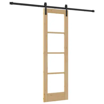 vidaXL Drsna vrata ORKDAL Naravna 61 x 198,5 cm