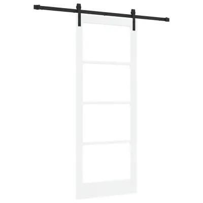 vidaXL Drsna vrata ORKDAL Bela 83 x 211 cm Trden borov les
