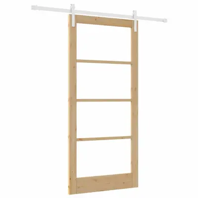 vidaXL Drsna vrata ORKDAL Rjava 93 x 202 cm Trden borov les