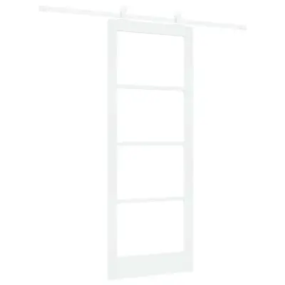 vidaXL Drsna vrata ORKDAL Bela 83 x 211 cm Les in kovina