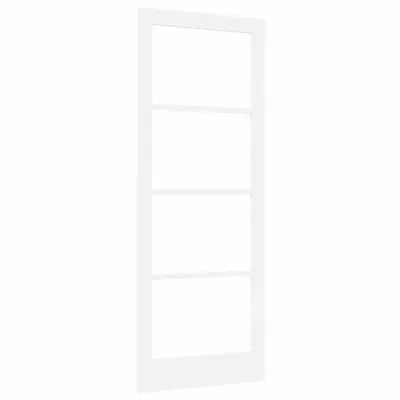 vidaXL Notranja vrata z steklom ORKDAL Bela 83 x 211 cm