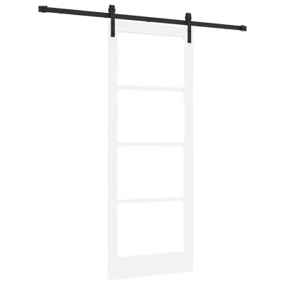 vidaXL Drsna vrata ORKDAL Bela 83 x 211 cm Trden borov les