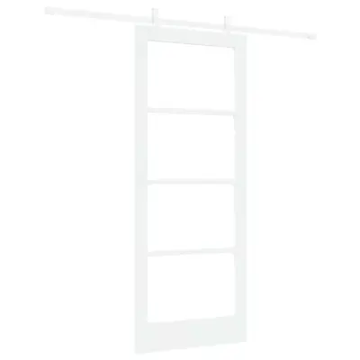 vidaXL Drsna vrata Bela 83 x 202 cm