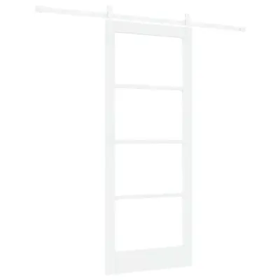 vidaXL Notranja vrata ORKDAL Bela 83 x 202 cm Masivno borovo les