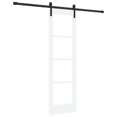 vidaXL Drsna vrata ORKDAL Bela 61 x 198.5 cm Trden borov les