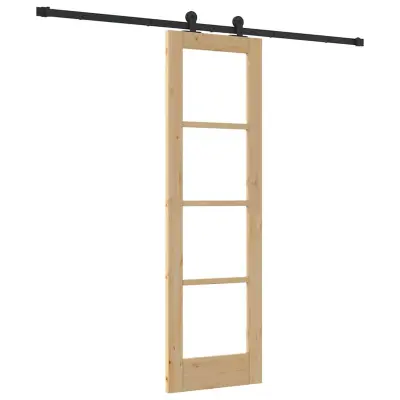 vidaXL Drsna vrata ORKDAL Naravna 61 x 198,5 cm