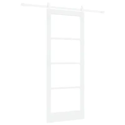 vidaXL Drsna vrata ORKDAL Bela 83 x 211 cm Trden borov les