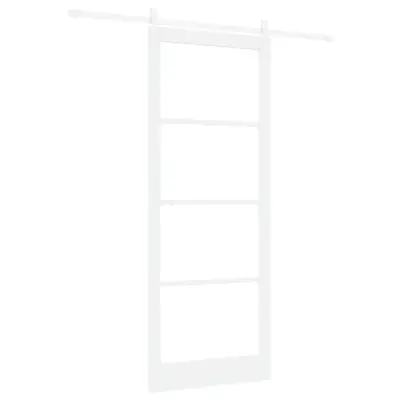 vidaXL Drsna vrata ORKDAL Bela 93 x 232 cm Trden borov les