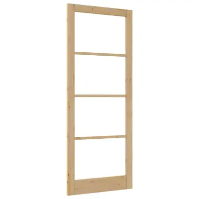 vidaXL Notranja vrata z steklom ORKDAL Rjava 93 x 232 cm