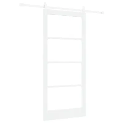 vidaXL Drsna vrata ORKDAL Bela 93 x 202 cm Trden borov les