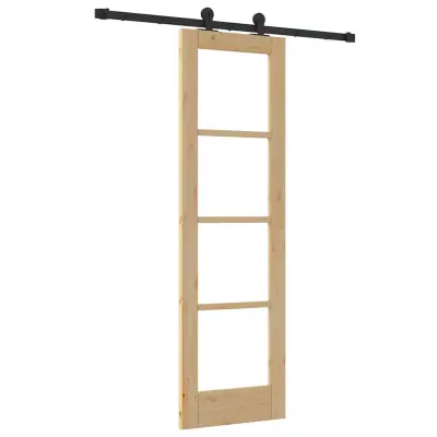 vidaXL Drsna vrata ORKDAL Naravna 61 x 198,5 cm