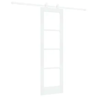 vidaXL Drsna vrata ORKDAL Bela 61 x 198.5 cm Les in kovina