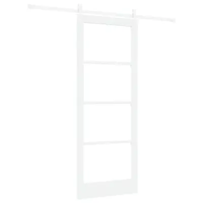 vidaXL Drsna vrata ORKDAL Bela 83 x 211 cm Trden borov les