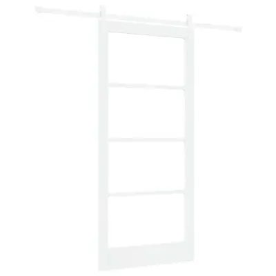 vidaXL Drsna vrata ORKDAL Bela 93 x 202 cm Trden borov les