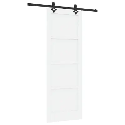 vidaXL Komplet drsnih vrat Drugo ORKDAL Bela in črna 78 x 211 cm