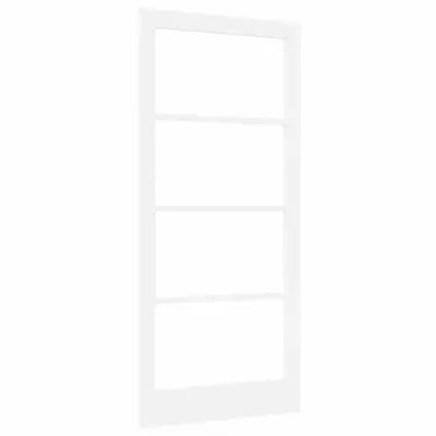 vidaXL Notranja vrata z steklom ORKDAL Bela 93 x 202 cm