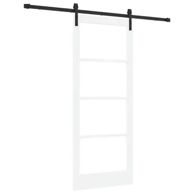 vidaXL Notranja vrata ORKDAL Bela 83 x 202 cm Masivno borovo les