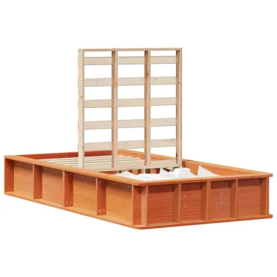 vidaXL Konstrukcija postelje Voskast rjav 90 x 200 cm
