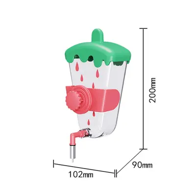 Ice Cream Nipple Bird Waterer - Navpično pitje, čisto in enostavno Red