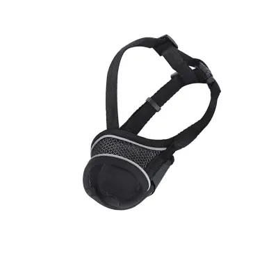 Odsevna Pasja Nagobčnica: Zračna Najlonska Nagobčnica z Nastavljivim Trakom  L