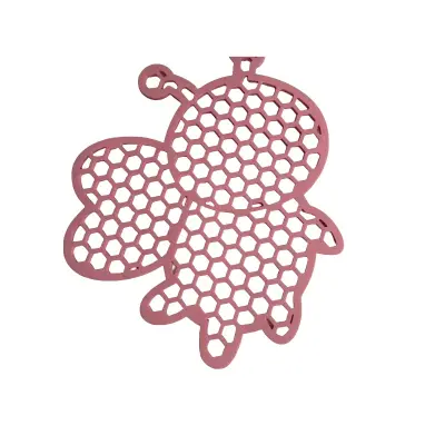 4 Kos Plavajoče Napajališče za Čebele - Satjasta Oblika EVA Čebelja Postaja Pink