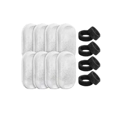 Nadomestni filter za fontano za hišne živali - 8 bombažnih + 8 gobastih filtrov