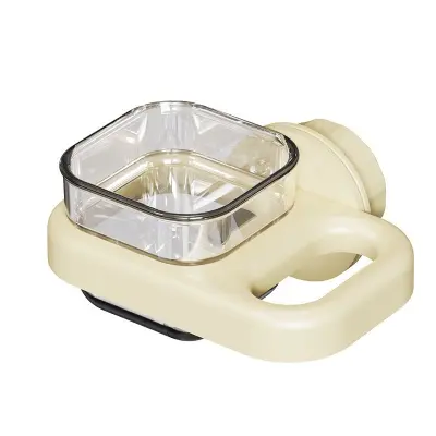 Kvadratni podajalnik za ptice - viseča posoda za kletke za papige in male živali White