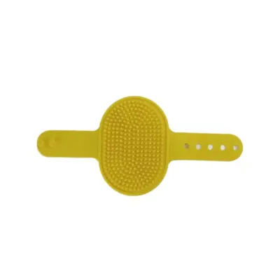 (2-Pack) Rumena silikonska krtača za kopanje hišnih ljubljenčkov - Nežno masiranje