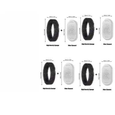 Nadomestni filter za fontano za vodo za hišne živali - 4 bombažni + 4 gobasti filtri