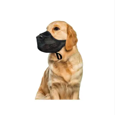 Mrežasta nagobčnica proti požiranju: Zračna zaščita za pse za varnost in trening  L