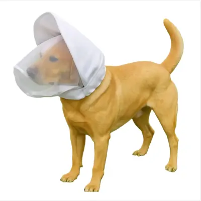 Zaščitna naglavna prevleka za hišne ljubljenčke proti komarjem in ugrizom White L