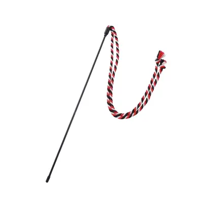 Mačja igrača iz bombažne vrvi Red