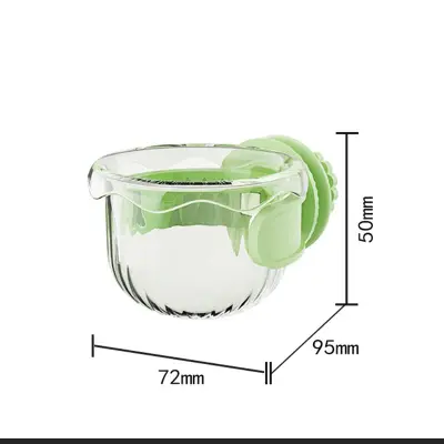 Hranilnik za ptice Honey Pot: viseča posoda za hrano za papige z odstranljivo zasnovo Green