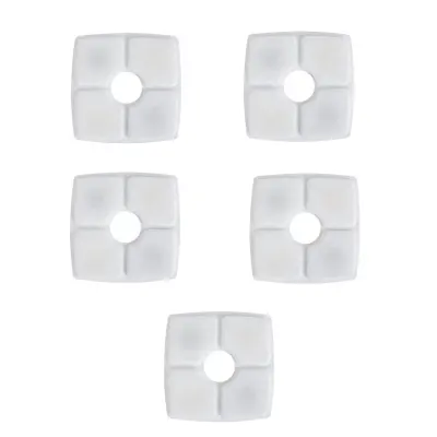 Nadomestni filter za fontano za hišne živali - kvadratna oblika rože, 12,6 cm (5 kosov)